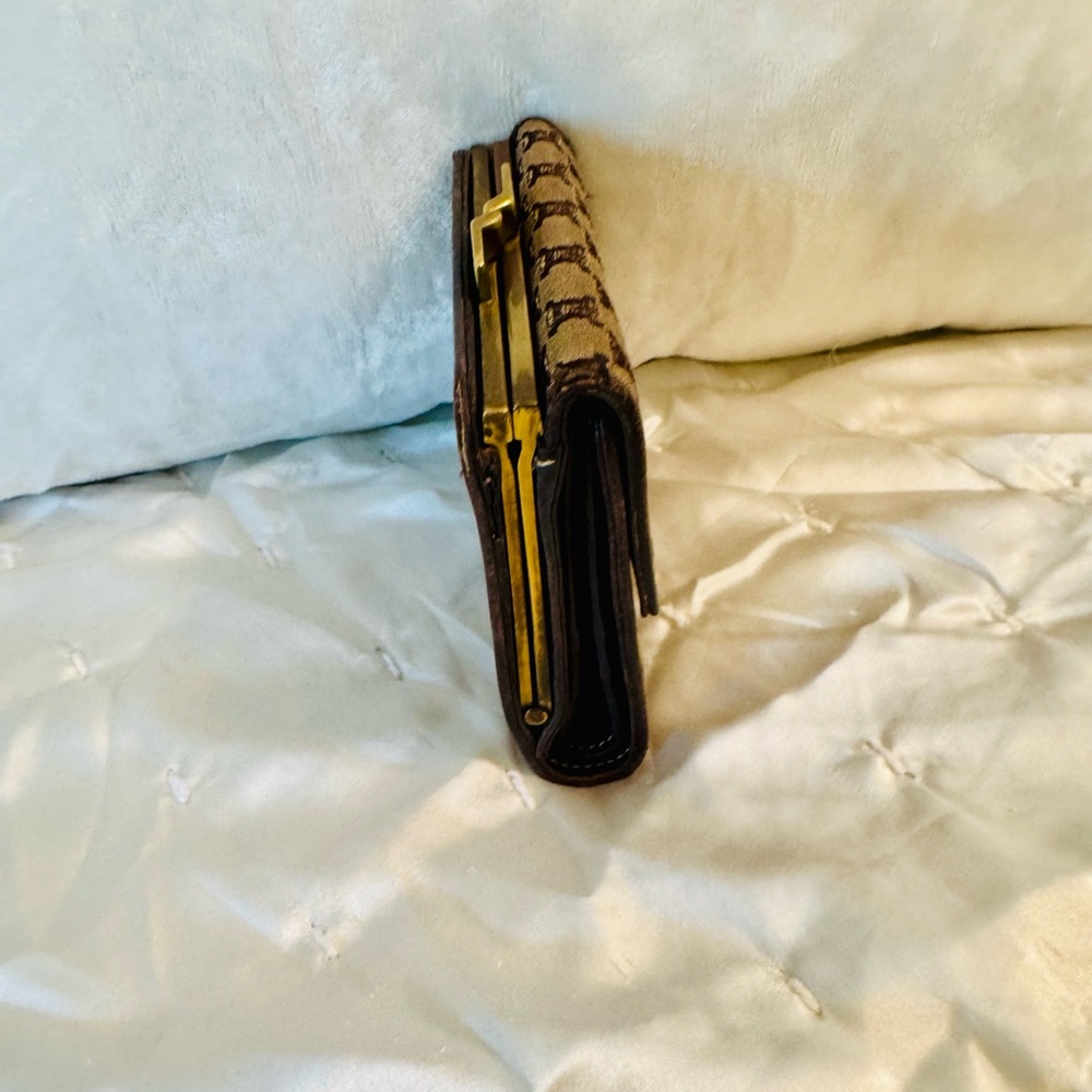 Celine Brown Kisslock Wallet - Picture 5 of 10